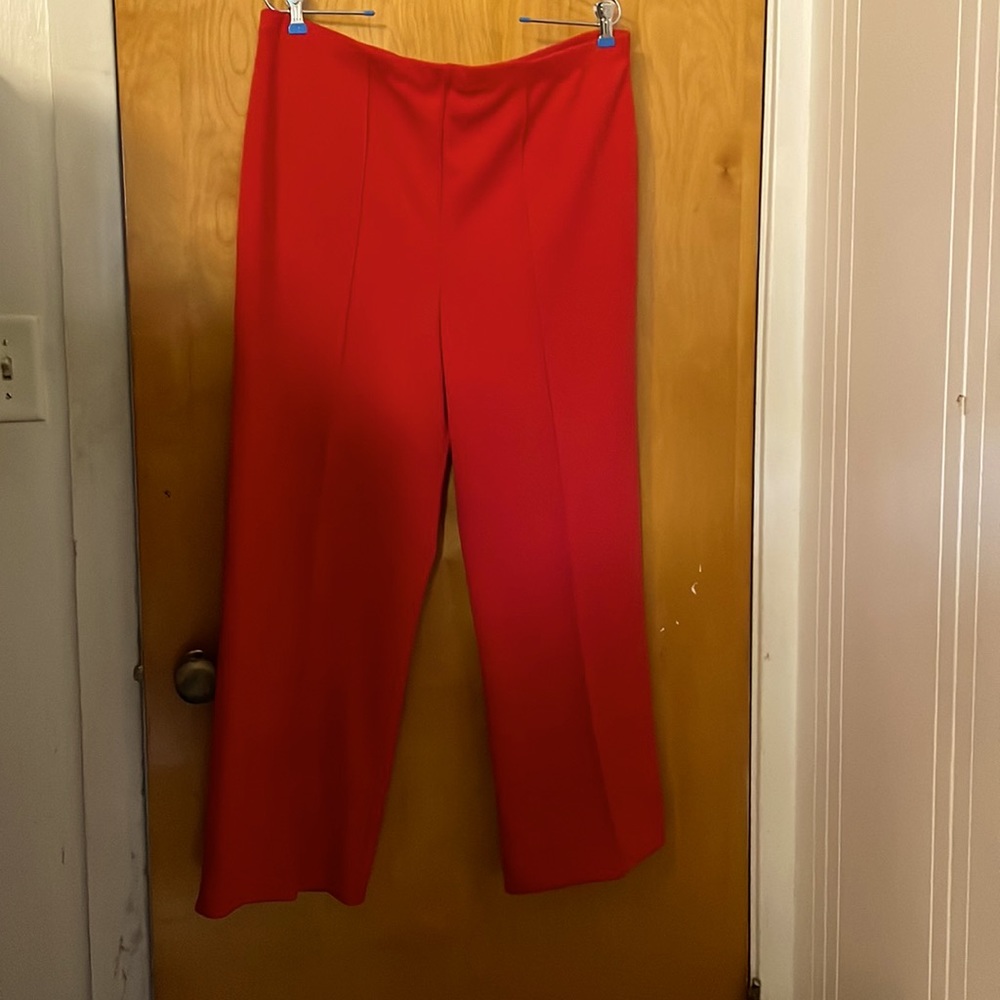 KoKo Knits of California red polyester vintage pants 18